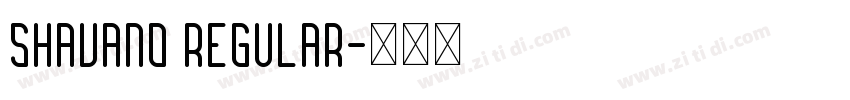 Shavano Regular字体转换